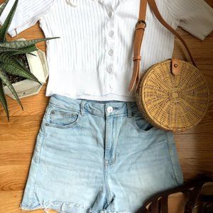 American Eagle "Curvy High Rise Shortie" sz 10